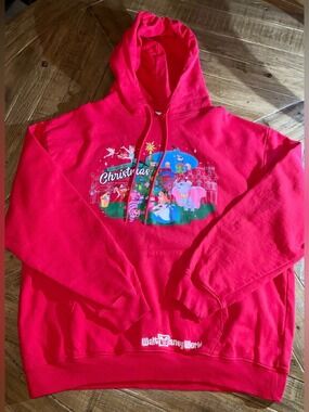 Walt Disney World Holiday Christmas Characters Hoodie Red XL